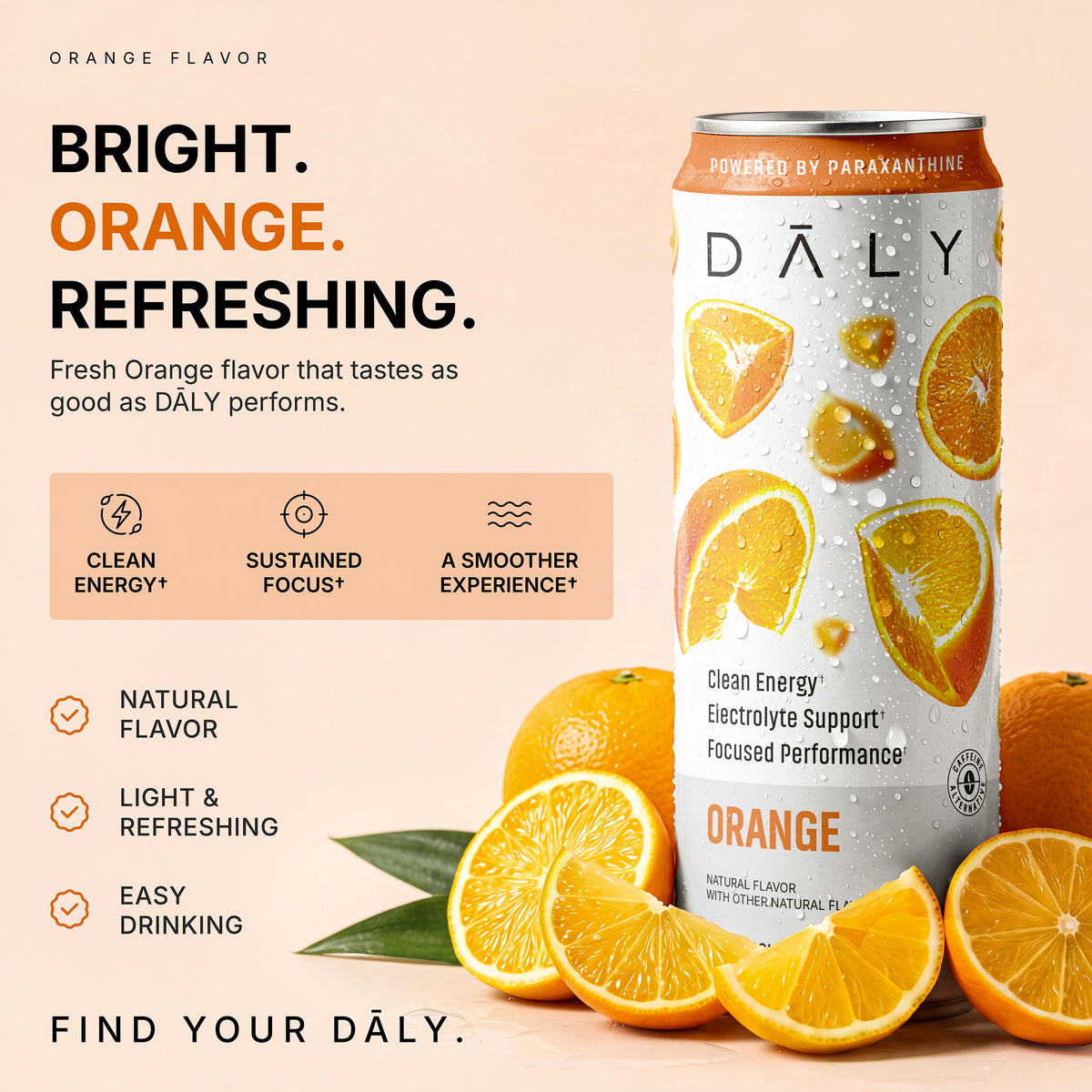Energy + Electrolyte Drink – Orange