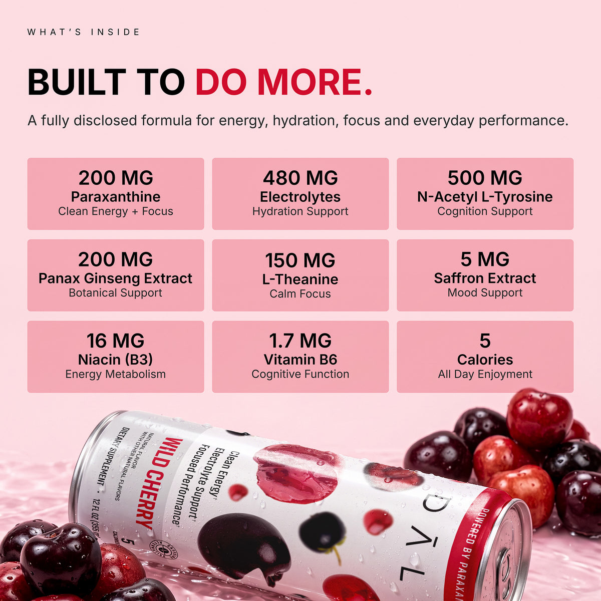 Energy + Electrolyte Drink – Wild Cherry
